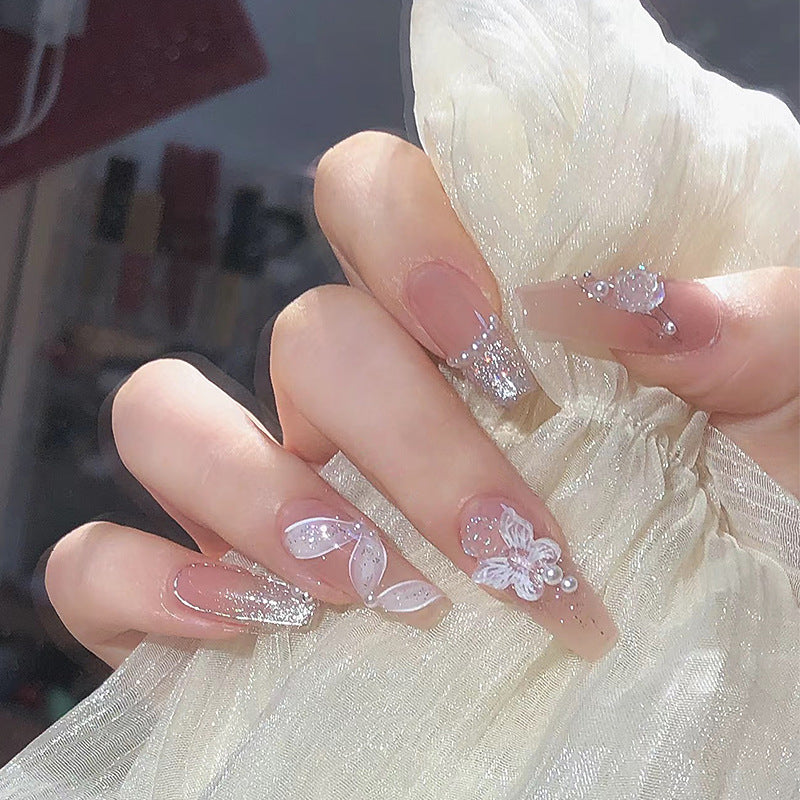 Fragrant Flower Tea Press-On Nails